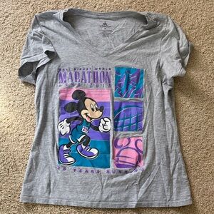 Disney Kids Gray Mickey Mouse Marathon Tee